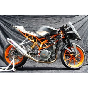 画像: KTM RC250 TRエキゾーストシステム ステンレスサイレンサーΦ100ｘ500mm レースタイプ